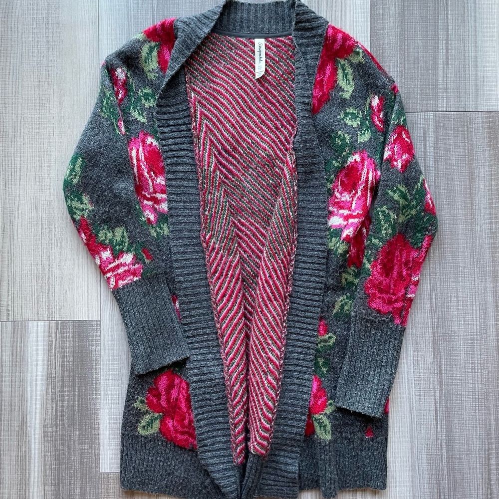 Aeropostale Floral Cardigan